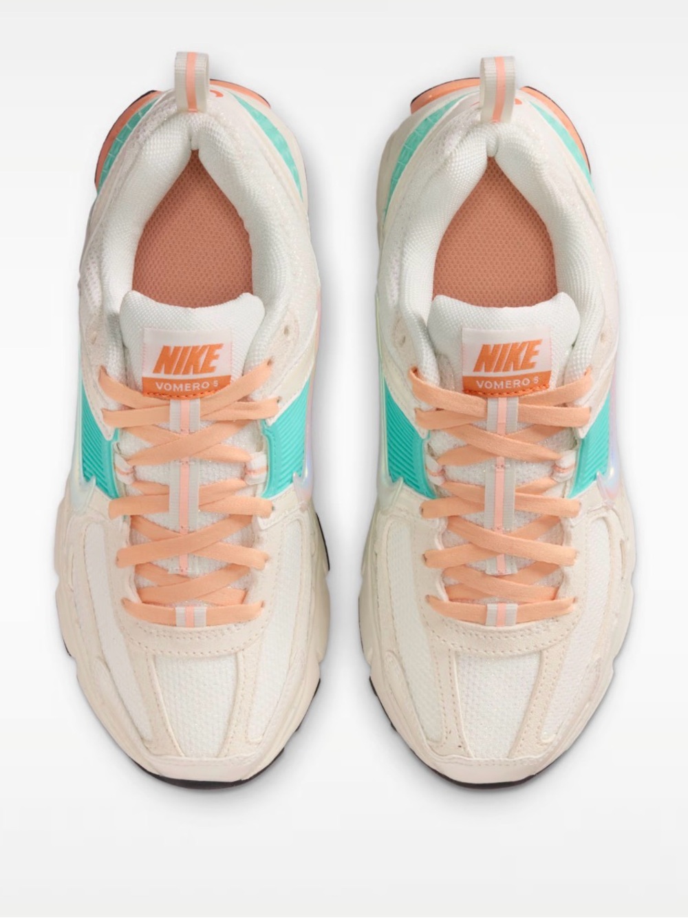 Nike Kids Sneakers - Cream, Peach & Teal Accents